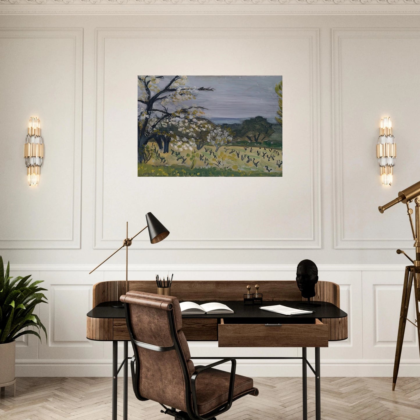 LANDSCAPE NICE 1919 - Henri Matisse Brushed Aluminum Print - 70x100 cm / 28x40 inches | Henri Matisse Aluminum Print | Henri Matisse Prints