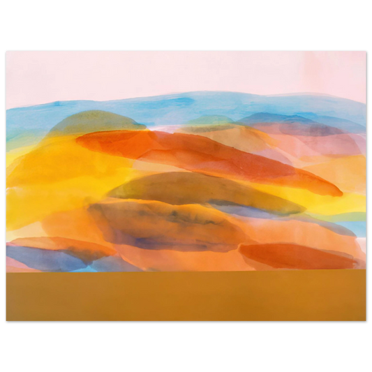 Ronnie Landfield - Golden Harvest - 1981  75x100 cm / 30x40inches Fine Art Poster