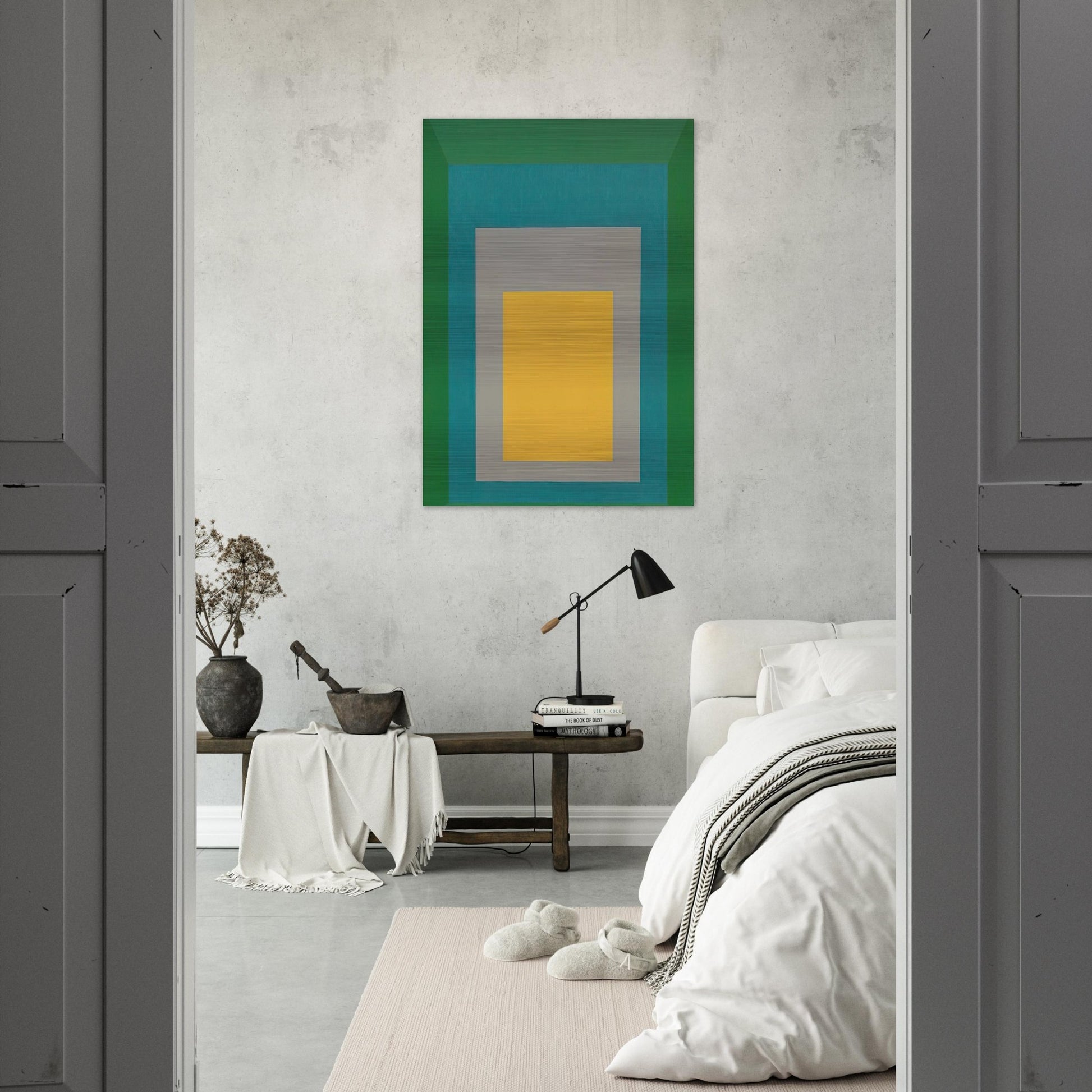 HOMAGE TO THE SQUARE APPARITION 1959 - Josef Albers Brushed Aluminum Print - 70x100 cm / 28x40 inches | Josef Albers Aluminum Print | Josef Albers Prints