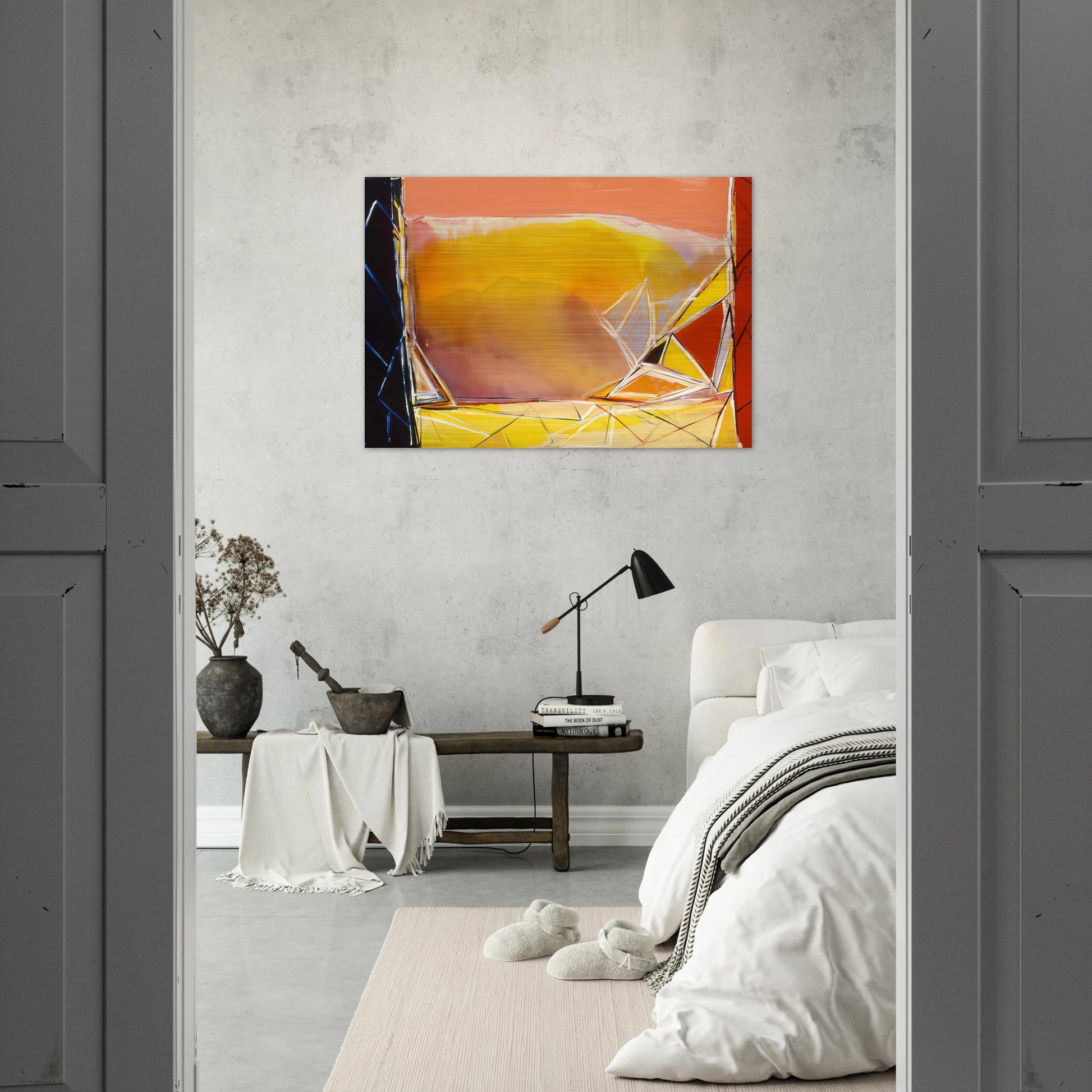 Thunder For Camille Pissarro - 1986 - Ronnie Landfield Brushed Aluminum Print - 70x100 cm / 28x40 inches | Ronnie Landfield Aluminum Print | Ronnie Landfield Prints