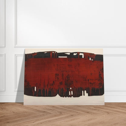 Composition rouille et noire XXV - 1974 - Pierre Soulages Brushed Aluminum Print - 70x100 cm / 28x40 inches | Pierre Soulages Aluminum Print | Pierre Soulages Prints