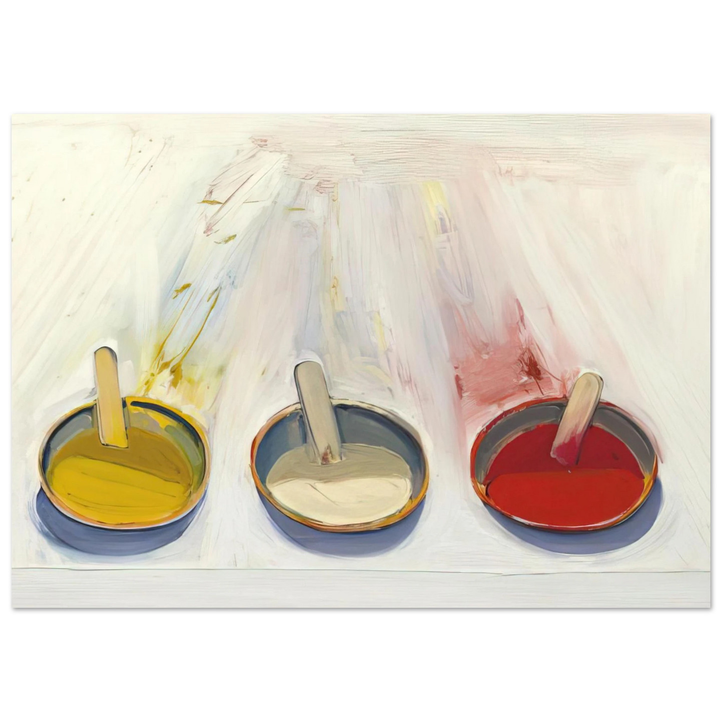 Wayne Thiebaud - Dressing Wells - 1961 Wall Art - 30x40 cm / 12x16 inches - Fine Art Poster - -