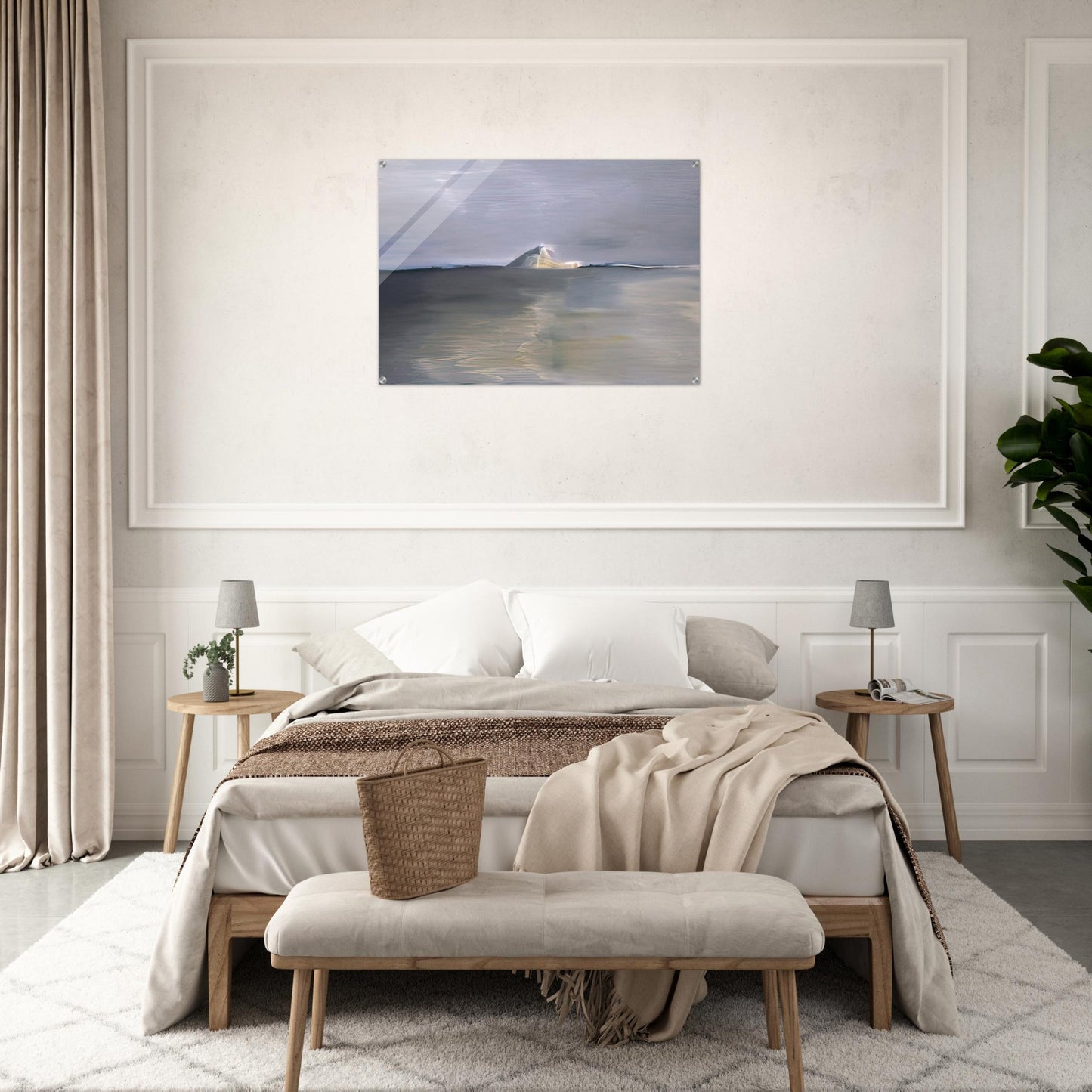 Marine au cap - Lyrical Abstraction - Nicolas de Stael Acrylic Print - 70x100 cm / 28x40″ inches