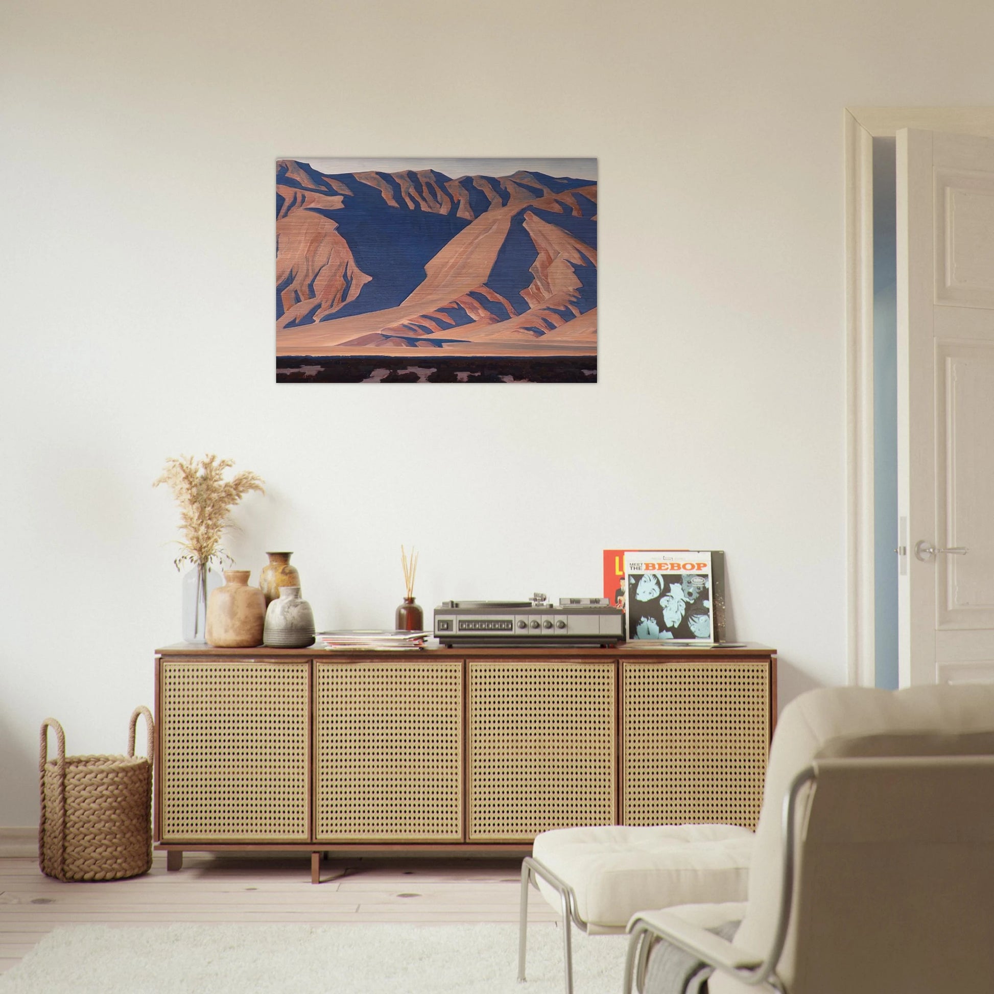 INYO MOUNTAINS 1944 - Maynard Dixon Brushed Aluminum Print - 70x100 cm / 28x40 inches | Maynard Dixon Aluminum Print | Maynard Dixon Prints