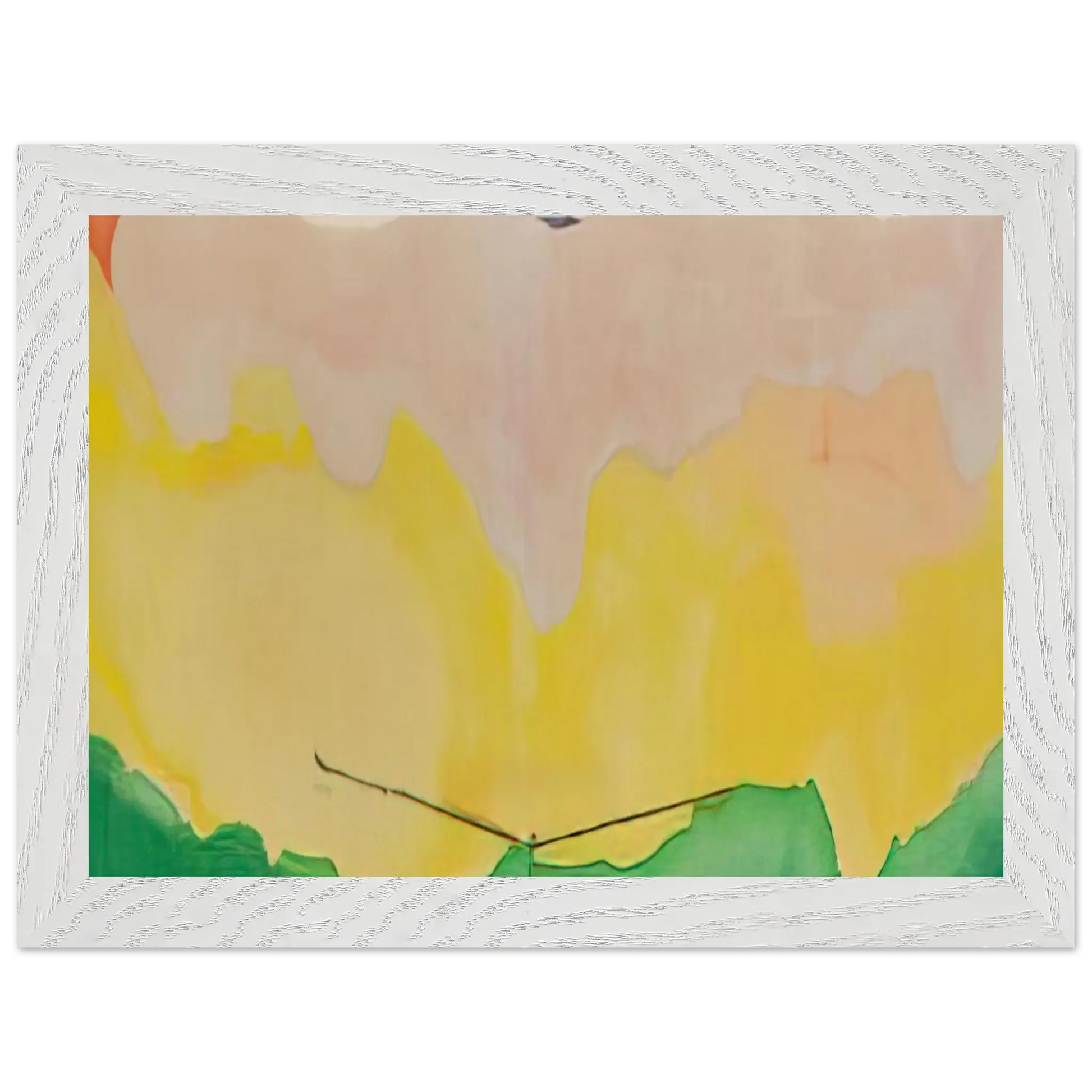 Helen Frankenthaler - Boulevard - 1973 Wall art - A1 (59.4 x 84.1  cm) - Premium Wooden Framed Poster With Fine Art Paper - White frame