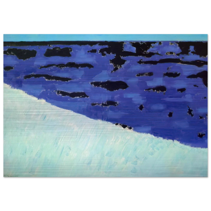Sea Grasses and Blue Sea - 1958 - Milton Avery Brushed Aluminum Print - 70x100 cm / 28x40 inches | Milton Avery Aluminum Print | Milton Avery Prints
