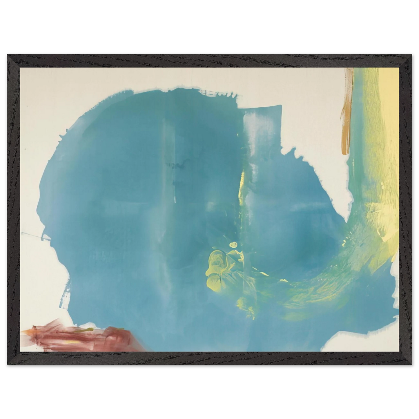 Helen Frankenthaler - Where Necessary - 1977 Wall art - 50x70 cm / 20x28 inches - Premium Wooden Framed Poster With Fine Art Paper-canvas - Wood frame