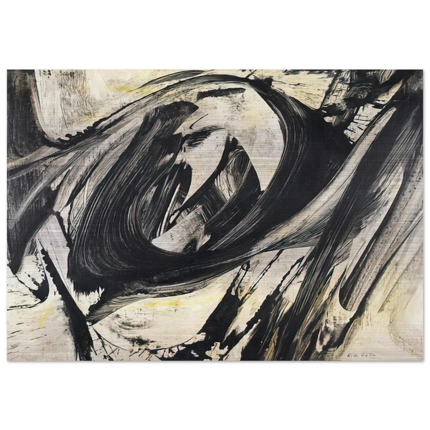 Karant 5.7.1957 - Karl Otto Gotz Brushed Aluminum Print - 70x100 cm / 28x40 inches | Karl Otto Gotz Aluminum Print | Karl Otto Gotz Prints