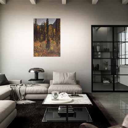 The Dark Woods Interior - 1921 - Frank Johnston Brushed Aluminum Print - 70x100 cm / 28x40 inches | Frank Johnston Aluminum Print | Frank Johnston Prints