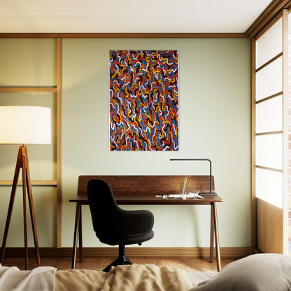 Squiggles - Sol LeWitt Brushed Aluminum Print - 70x100 cm / 28x40 inches | Sol LeWitt Aluminum Print | Sol LeWitt Prints