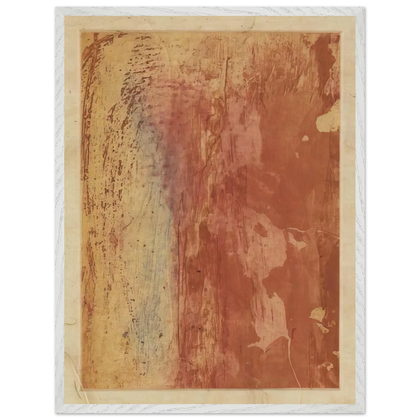 Helen Frankenthaler - Ganymede - 1978 Wall art - 20x25 cm / 8x10 Inches - Premium Wooden Framed Poster With Fine Art Paper - White frame
