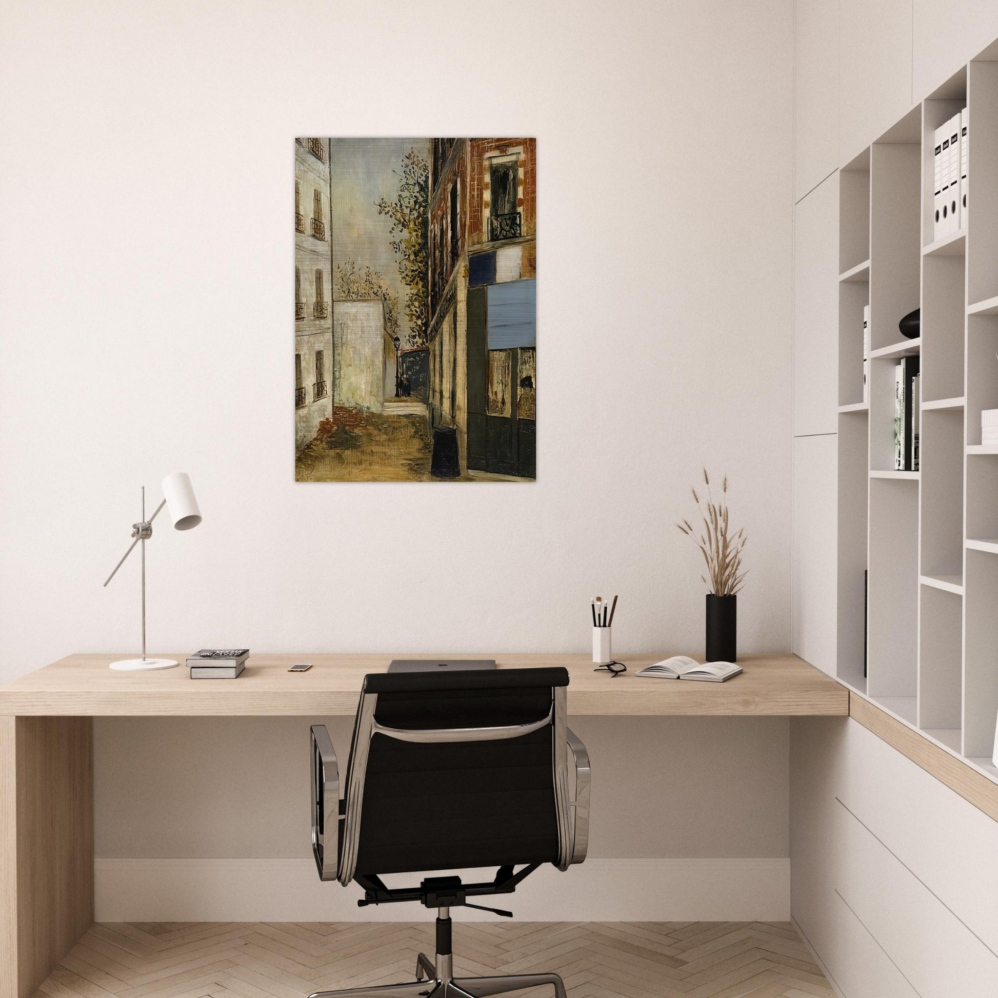 CABARE BELLE GABRIELLE - Maurice Utrillo Brushed Aluminum Print - 70x100 cm / 28x40 inches | Maurice Utrillo Aluminum Print | Maurice Utrillo Prints