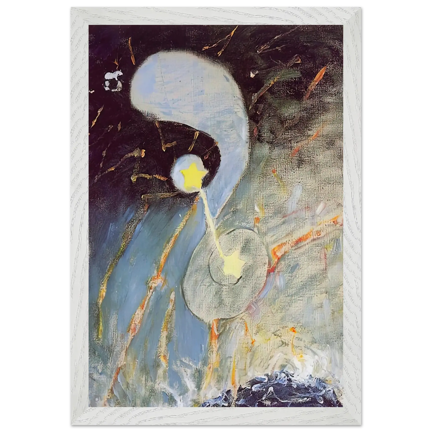 Hilma af Klint - CHAOS NR 2 1906 Wall art - A3 (29.7 x 42  cm) - Premium Wooden Framed Poster With Fine Art Paper - Black frame