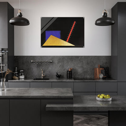 IL MERCANTE DI CUORI BOZZETTO DI SCENA 1927 - Enrico Prampolini Acrylic Print - 70x100 cm / 28x40″ inches | Enrico Prampolini Wall Art | Enrico Prampolini Prints