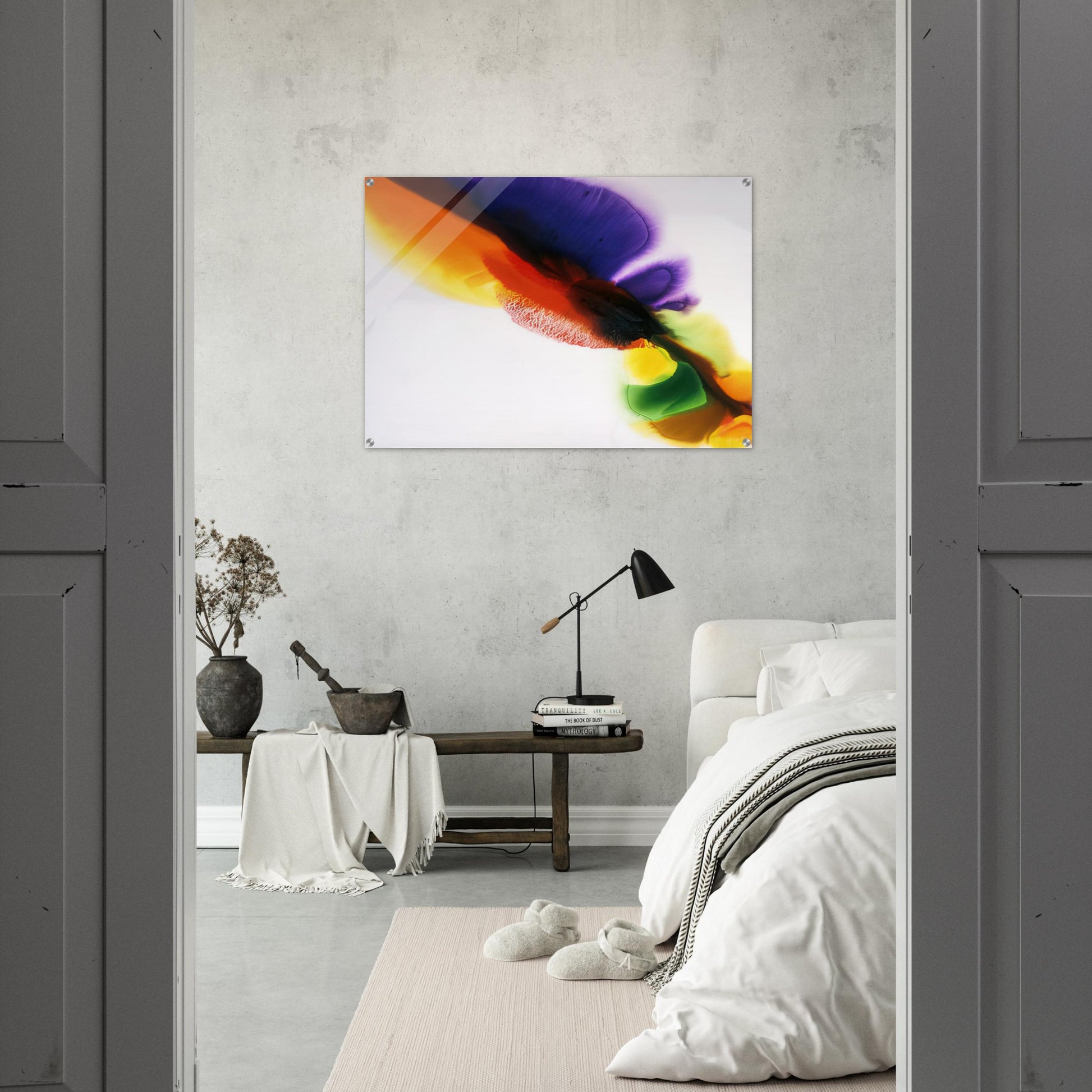 Phenomena Tibetan Flange - 1973 - Paul Jenkins Acrylic Print - 70x100 cm / 28x40″ inches