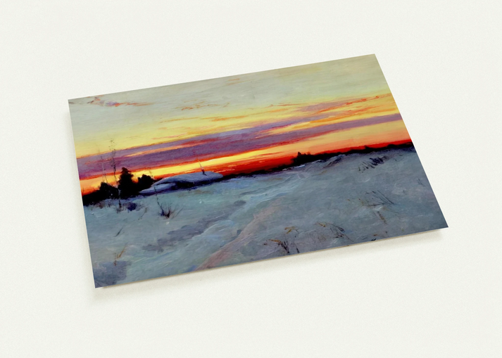 Alaska Sunset - Romanticism By Sydney Laurence Pack of 10 Post Cards | Sydney Laurence Post Cards | A6 (10.5 x 14.8 cm) - 4.1 x 5.8 inches