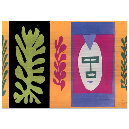THE ESCHIMO 1947 - Henri Matisse Brushed Aluminum Print - 70x100 cm / 28x40 inches | Henri Matisse Aluminum Print | Henri Matisse Prints