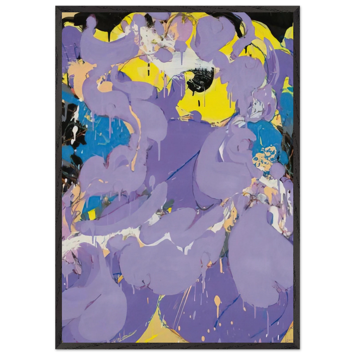 Untitled - 1978 N2 - Norman Bluhm 70x100 cm / 28x40 inches Framed Art Print – Black Wooden Frame