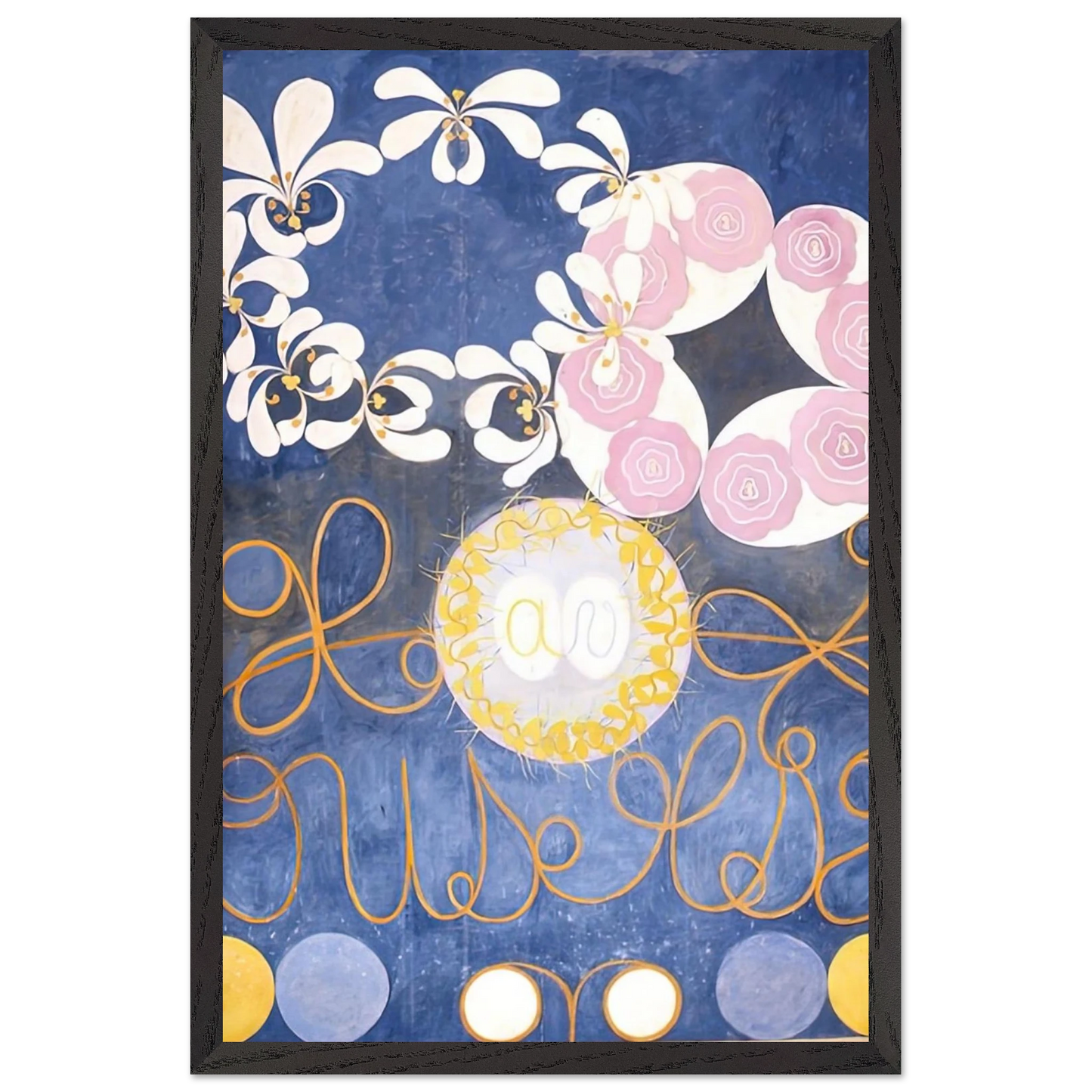 Hilma af Klint - THE TEN LARGEST 1907 Wall art - 40x50 cm / 16x20 inches - Premium Wooden Framed Poster With Fine Art Paper - Wood frame