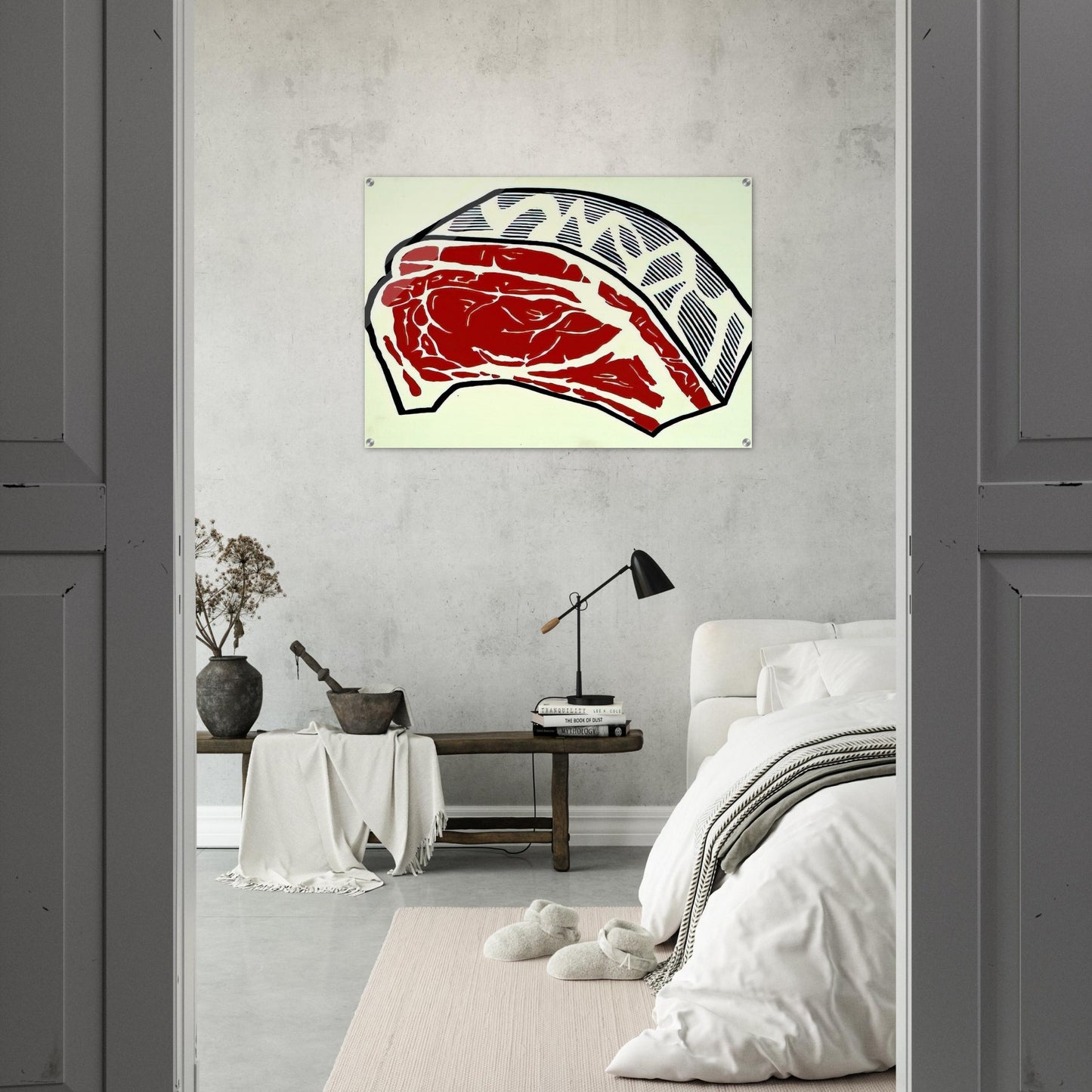 STANDING RIB 1962 - Roy Lichtenstein Acrylic Print - 70x100 cm / 28x40″ inches