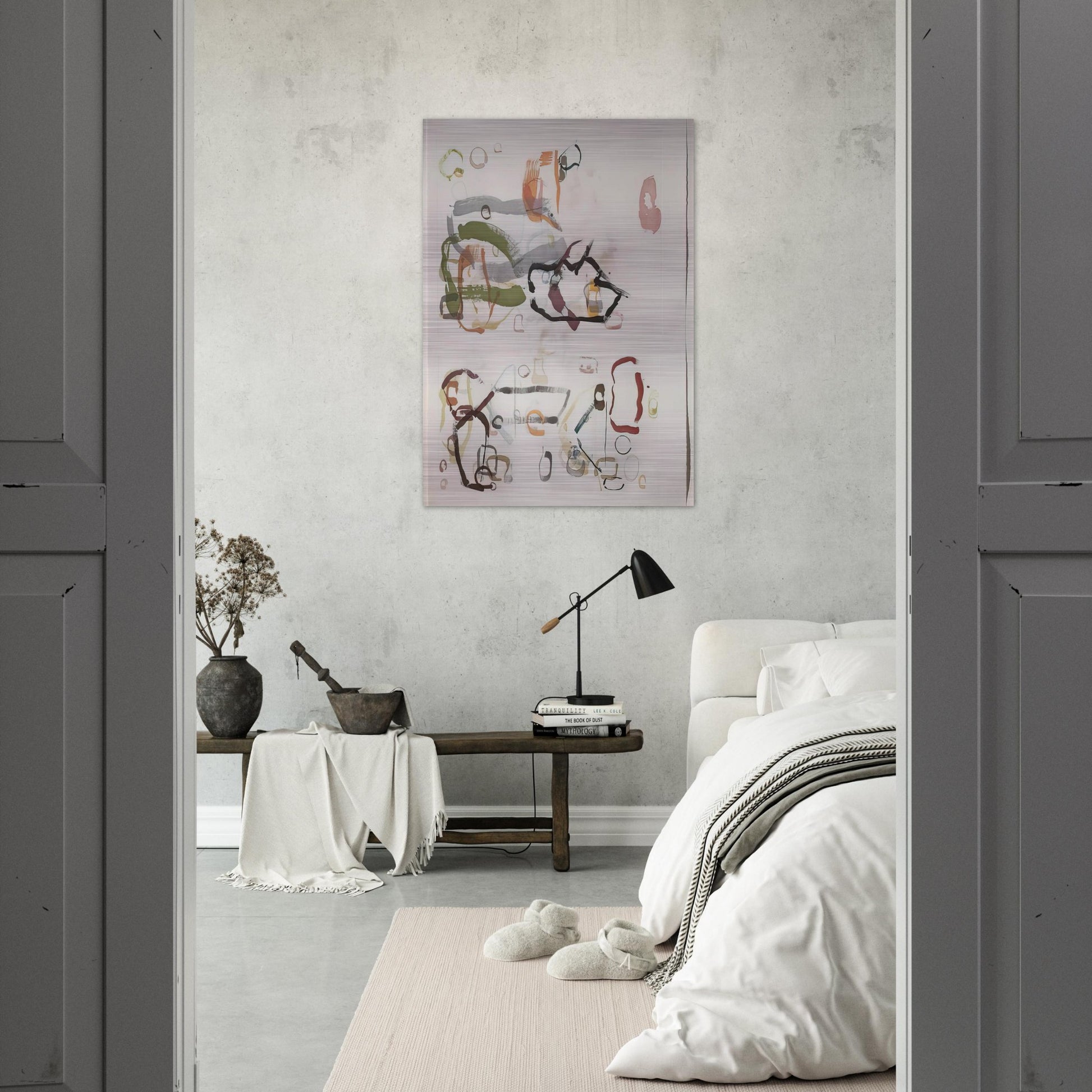 75 Stones - 1989 - John Cage Brushed Aluminum Print - 70x100 cm / 28x40 inches | John Cage Aluminum Print | John Cage Prints