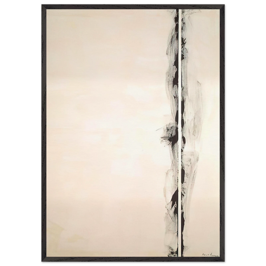The Station of the Cross - First Station - Barnett Newman 70x100 cm / 28x40 inches Framed Art Print – Black Wooden Frame