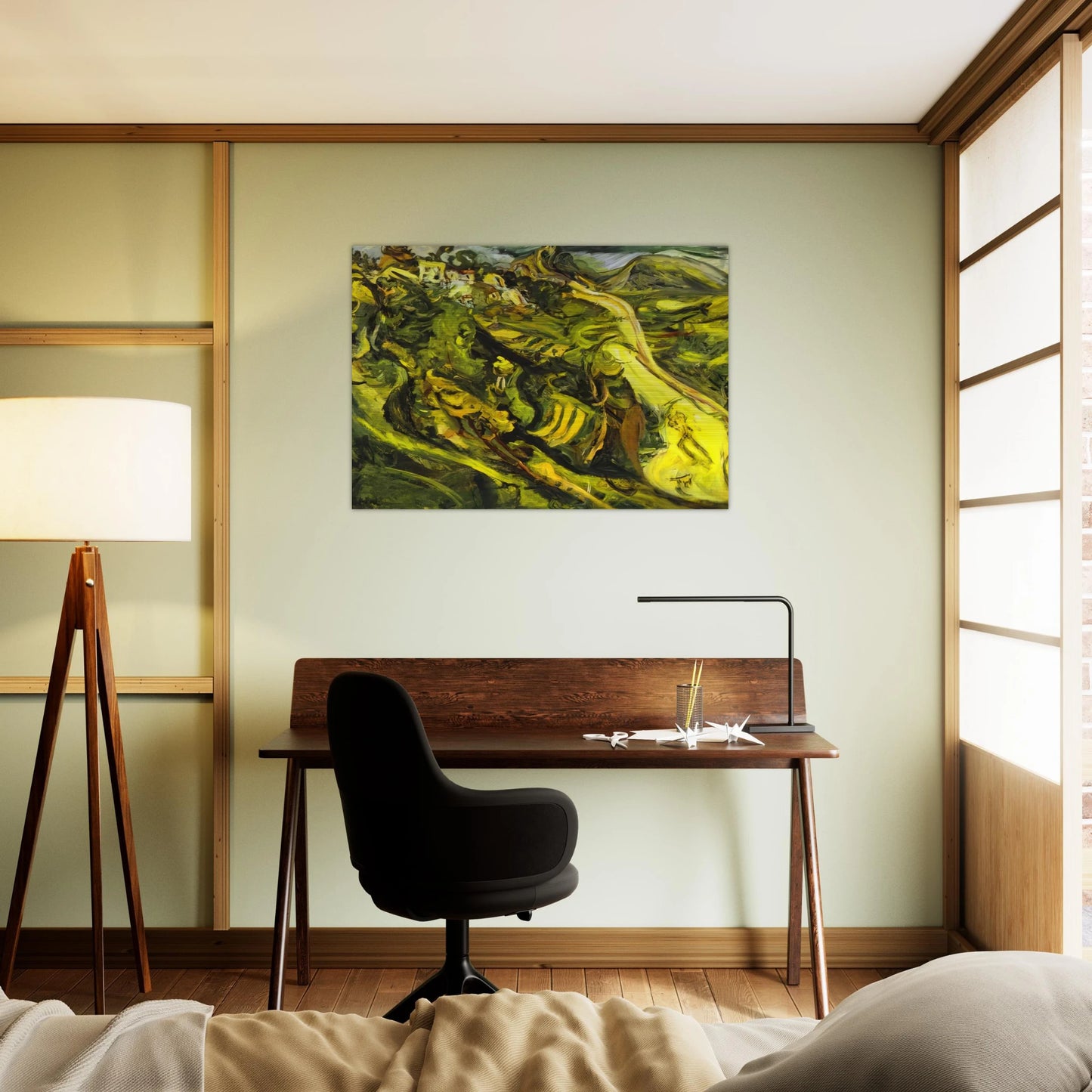 ROAD AT CAGNES - Chaim Soutine Brushed Aluminum Print - 70x100 cm / 28x40 inches | Chaim Soutine Aluminum Print | Chaim Soutine Prints