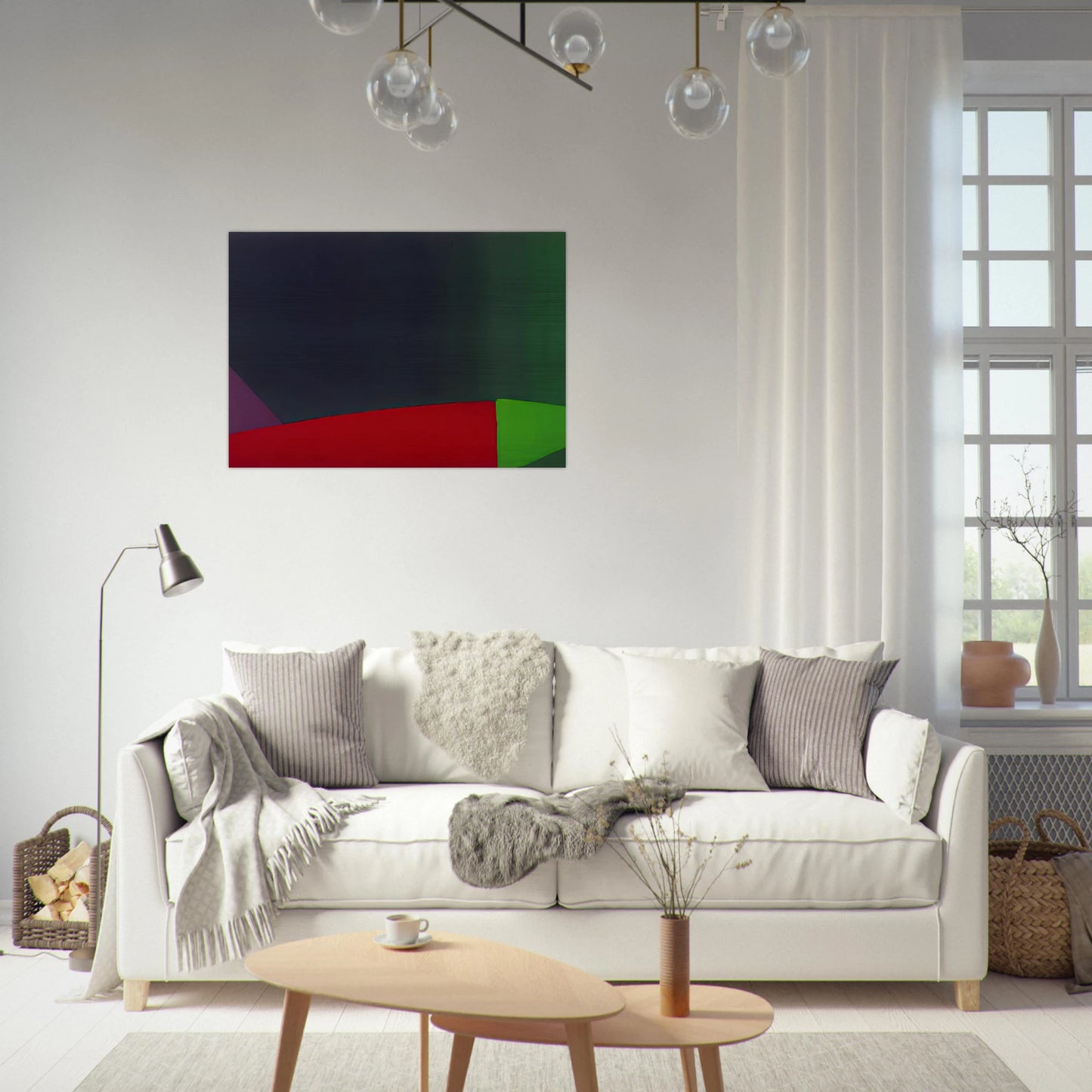 6.3.66 - 1966 - John Hoyland Brushed Aluminum Print - 70x100 cm / 28x40 inches | John Hoyland Aluminum Print | John Hoyland Prints