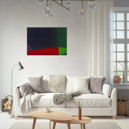 6.3.66 - 1966 - John Hoyland Brushed Aluminum Print - 70x100 cm / 28x40 inches | John Hoyland Aluminum Print | John Hoyland Prints