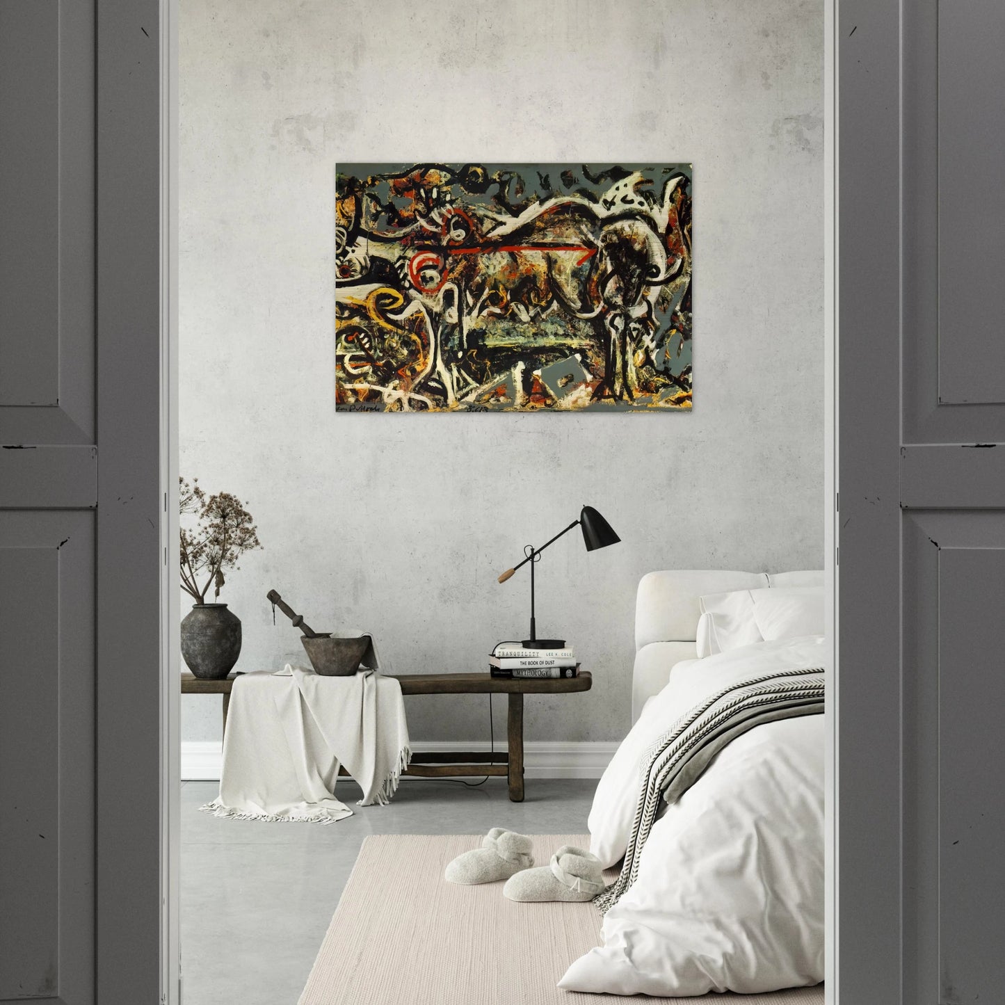 THE SHE WOLF - Jackson Pollock Brushed Aluminum Print - 70x100 cm / 28x40 inches | Jackson Pollock Aluminum Print | Jackson Pollock Prints