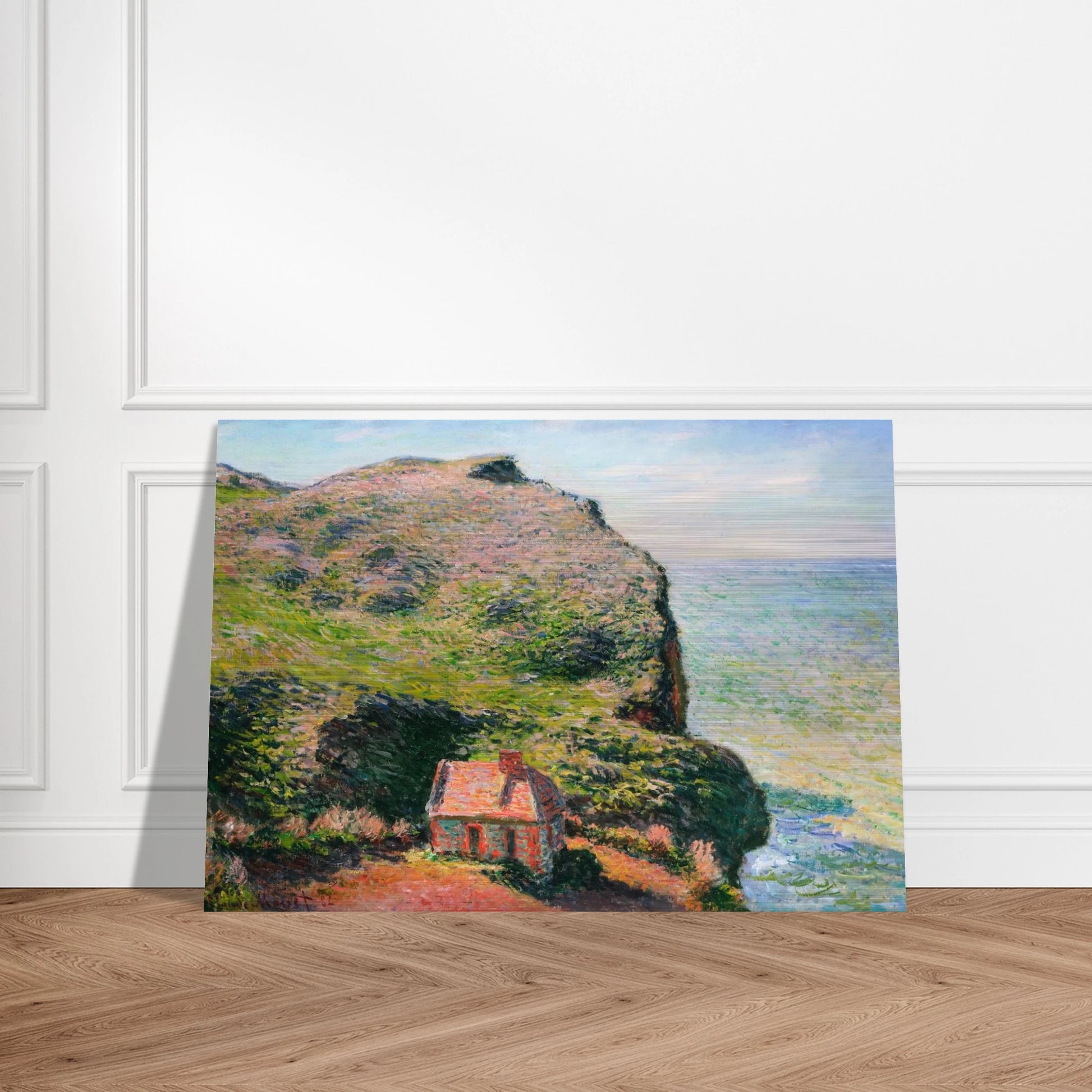 The Custom`s House - claude monet Brushed Aluminum Print - 70x100 cm / 28x40 inches | claude monet Aluminum Print | claude monet Prints
