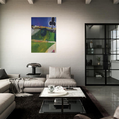 Landscape with Figure - Richard Diebenkorn Brushed Aluminum Print - 70x100 cm / 28x40 inches | Richard Diebenkorn Aluminum Print | Richard Diebenkorn Prints