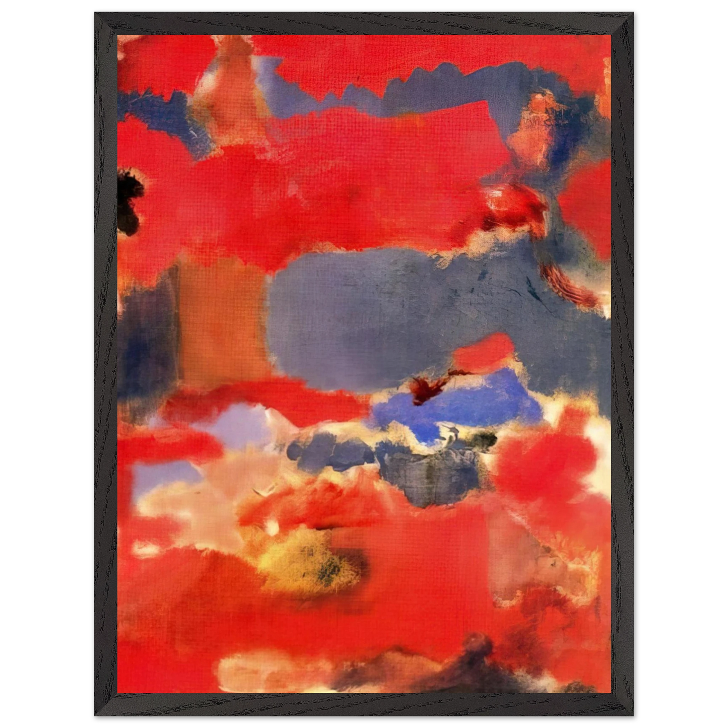 Mark Rothko - Untitled - 1948 Wall Art - 30x40 cm / 12x16 inches - Premium Wooden Framed Poster With Fine Art Paper - Black frame