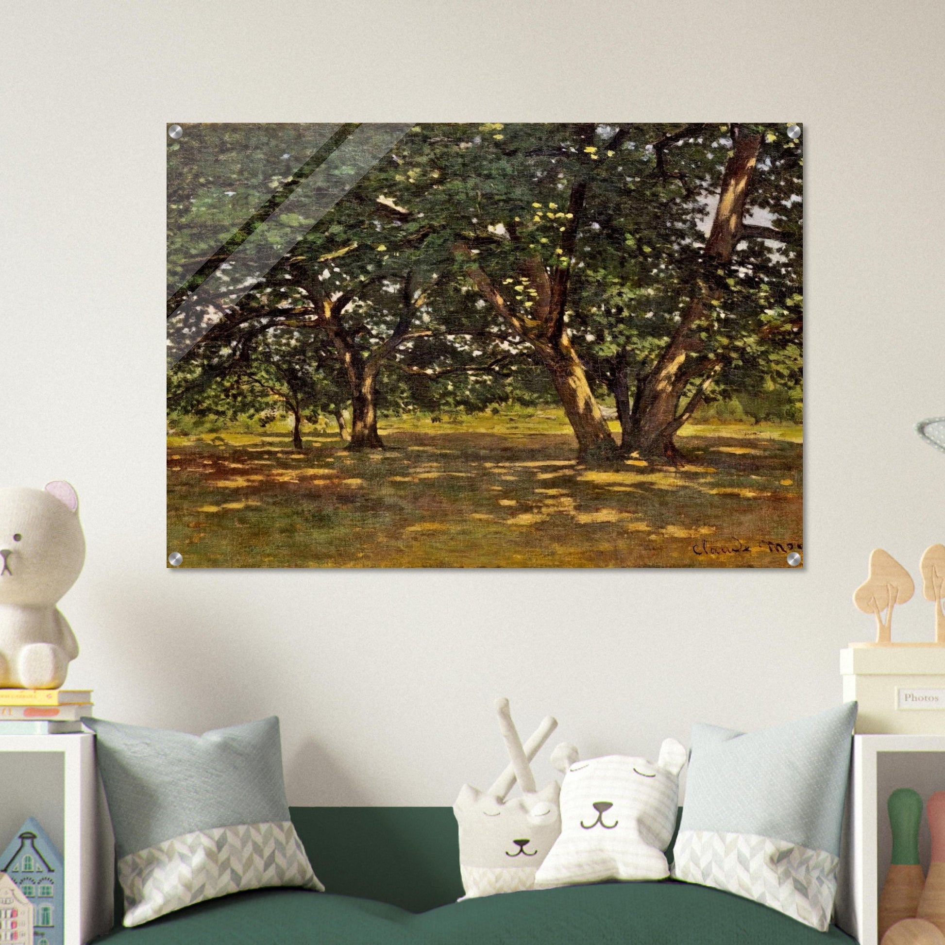 Fontainebleau Forest - claude monet Acrylic Print - 70x100 cm / 28x40″ inches