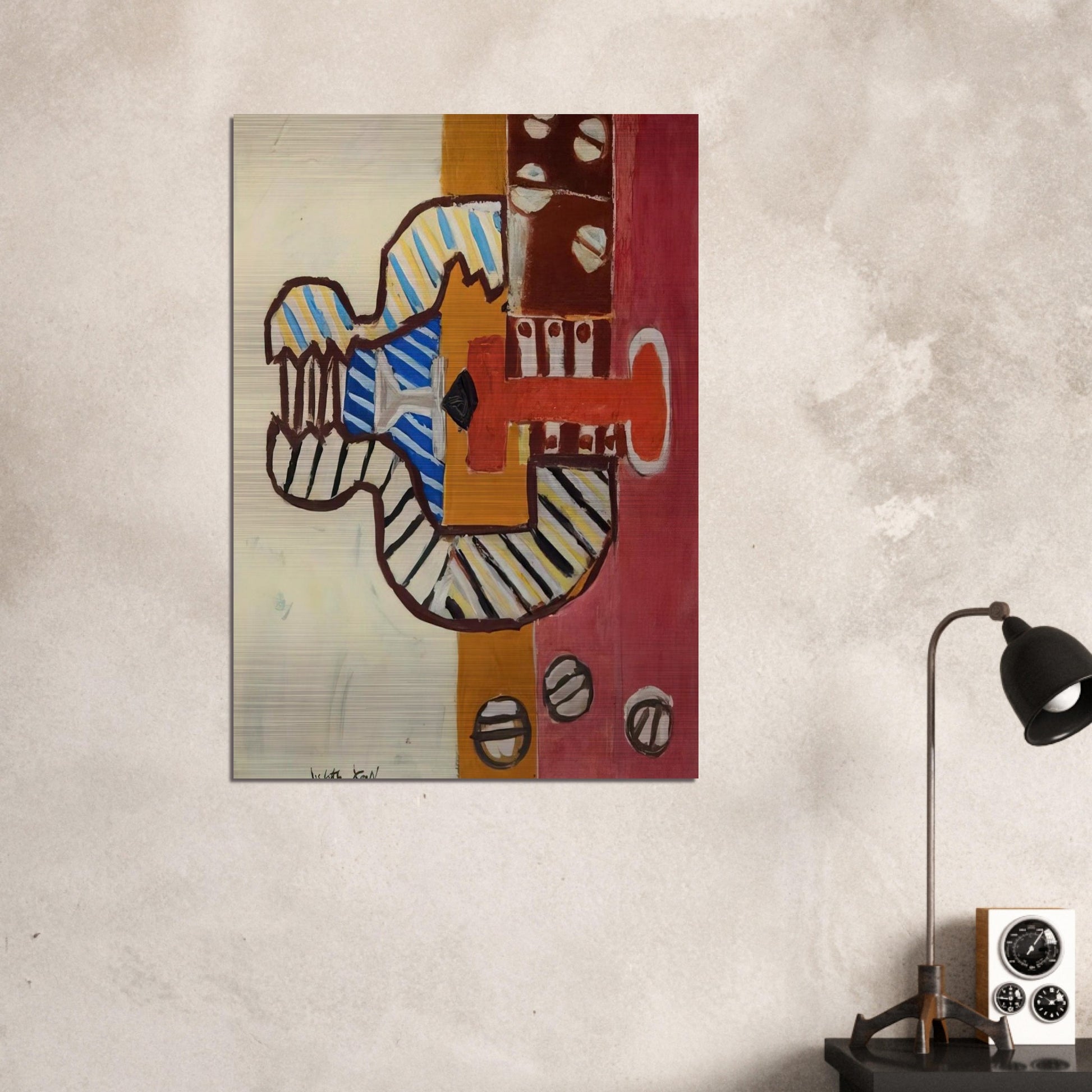 THE VALVE 1954 - Roy Lichtenstein Brushed Aluminum Print - 70x100 cm / 28x40 inches | Roy Lichtenstein Aluminum Print | Roy Lichtenstein Prints
