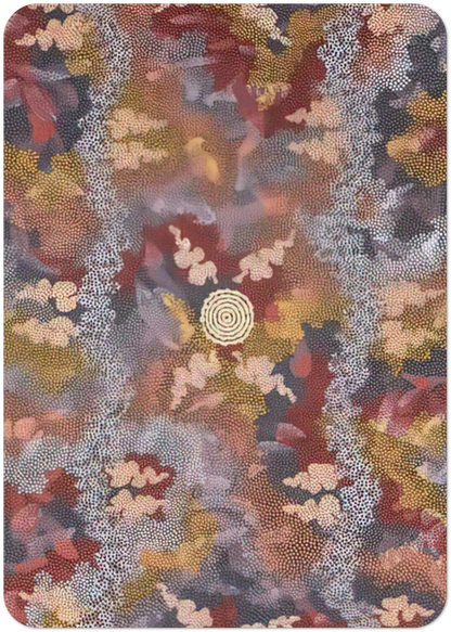 Corkwood Dreaming - 1994 By Clifford Possum Tjapaltjarri Pack of 10 Post Cards | Clifford Possum Tjapaltjarri Post Cards | A6 (10.5 x 14.8 cm) - 4.1 x 5.8 inches
