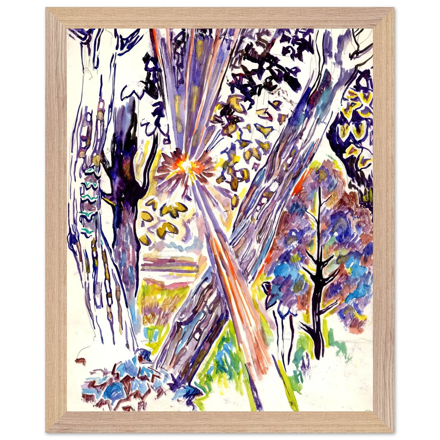 Walter Inglis Anderson - Walter Anderson Wall art - 30x45 cm / 12x18 inches - Premium Wooden Framed Poster With Fine Art Paper-canvas - Wood frame