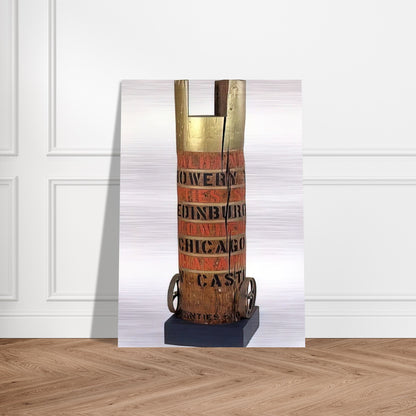 Bob's Column - Robert Indiana Brushed Aluminum Print - 70x100 cm / 28x40 inches | Robert Indiana Aluminum Print | Robert Indiana Prints