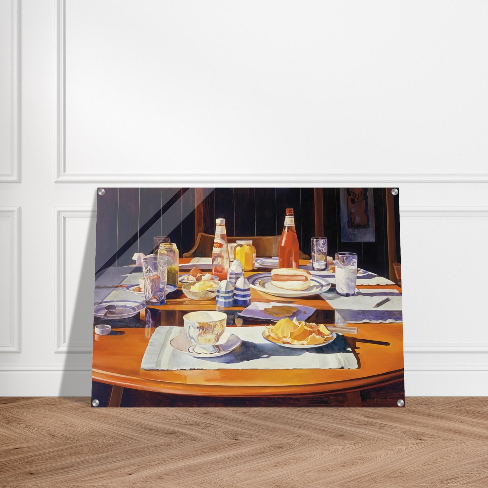 Supper Table - 1969 - Mary Pratt Acrylic Print - 70x100 cm / 28x40″ inches