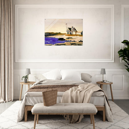 Coast Guard Station, Two Lights, Maine - Edward Hopper Acrylic Print - 70x100 cm / 28x40″ inches