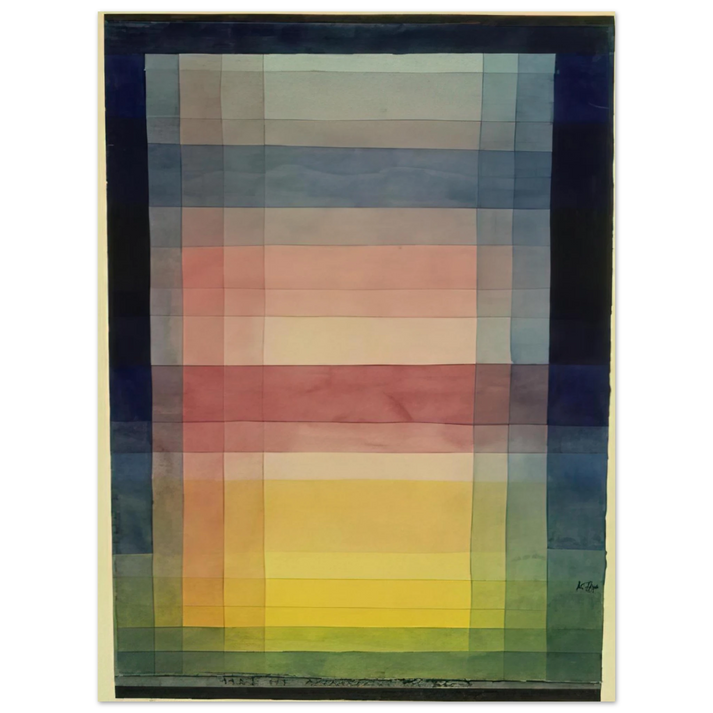 Paul Klee - ARCHITECTURE OF THE PLAIN 1923  75x100 cm / 30x40inches Fine Art Poster