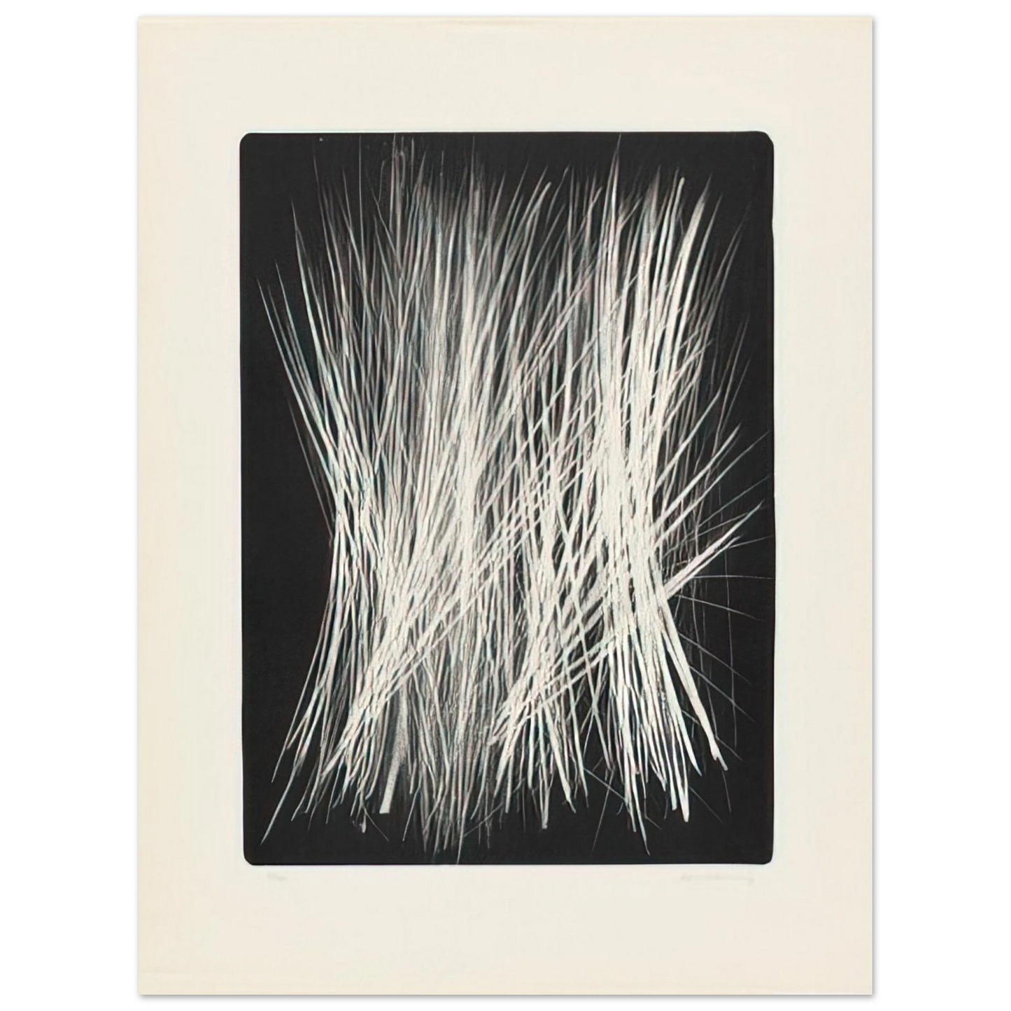 Hans Hartung - Untitled L 102 - 1963  75x100 cm / 30x40inches Fine Art Poster