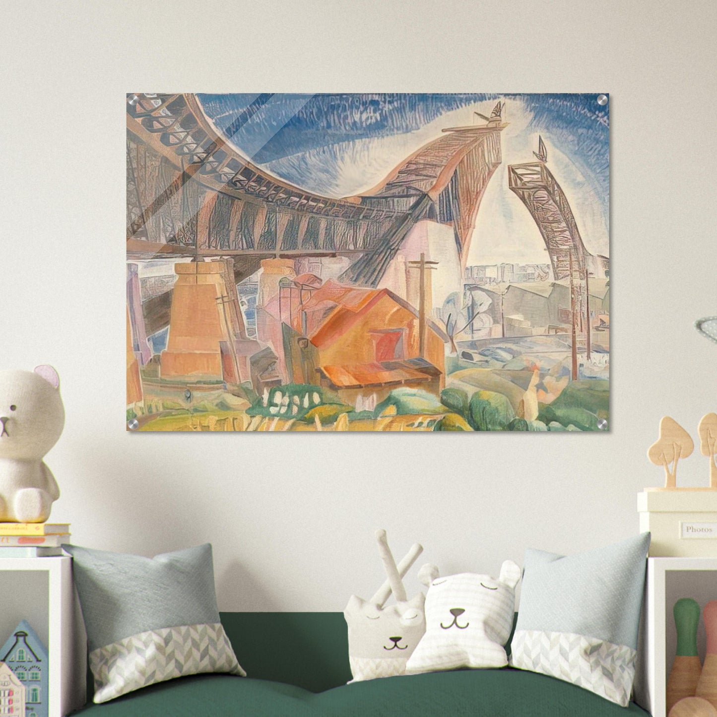 The Bridge in Curve - 1930 - Grace Cossington Smith Acrylic Print - 70x100 cm / 28x40″ inches