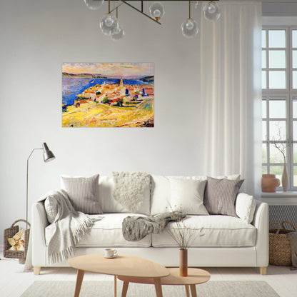 VIEW OF SAINT TROPEZ 1904 - Henri Matisse Brushed Aluminum Print - 70x100 cm / 28x40 inches | Henri Matisse Aluminum Print | Henri Matisse Prints