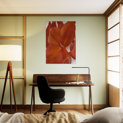 Red Cannas - Georgia O'Keeffe Brushed Aluminum Print - 70x100 cm / 28x40 inches | Georgia O'Keeffe Aluminum Print | Georgia O'Keeffe Prints