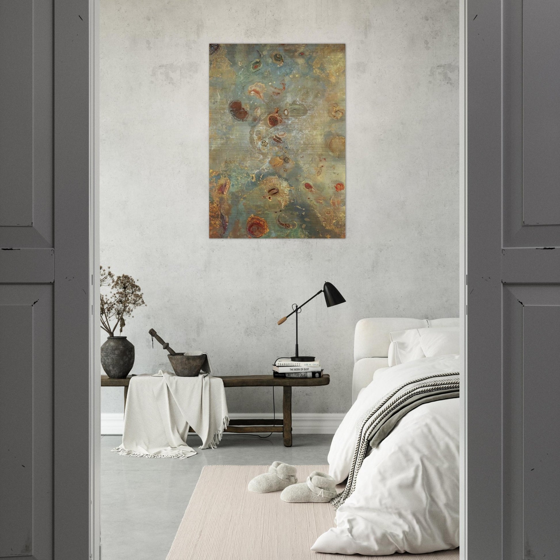 UNDERWATER VISION 1910 - Odilon Redon Brushed Aluminum Print - 70x100 cm / 28x40 inches | Odilon Redon Aluminum Print | Odilon Redon Prints