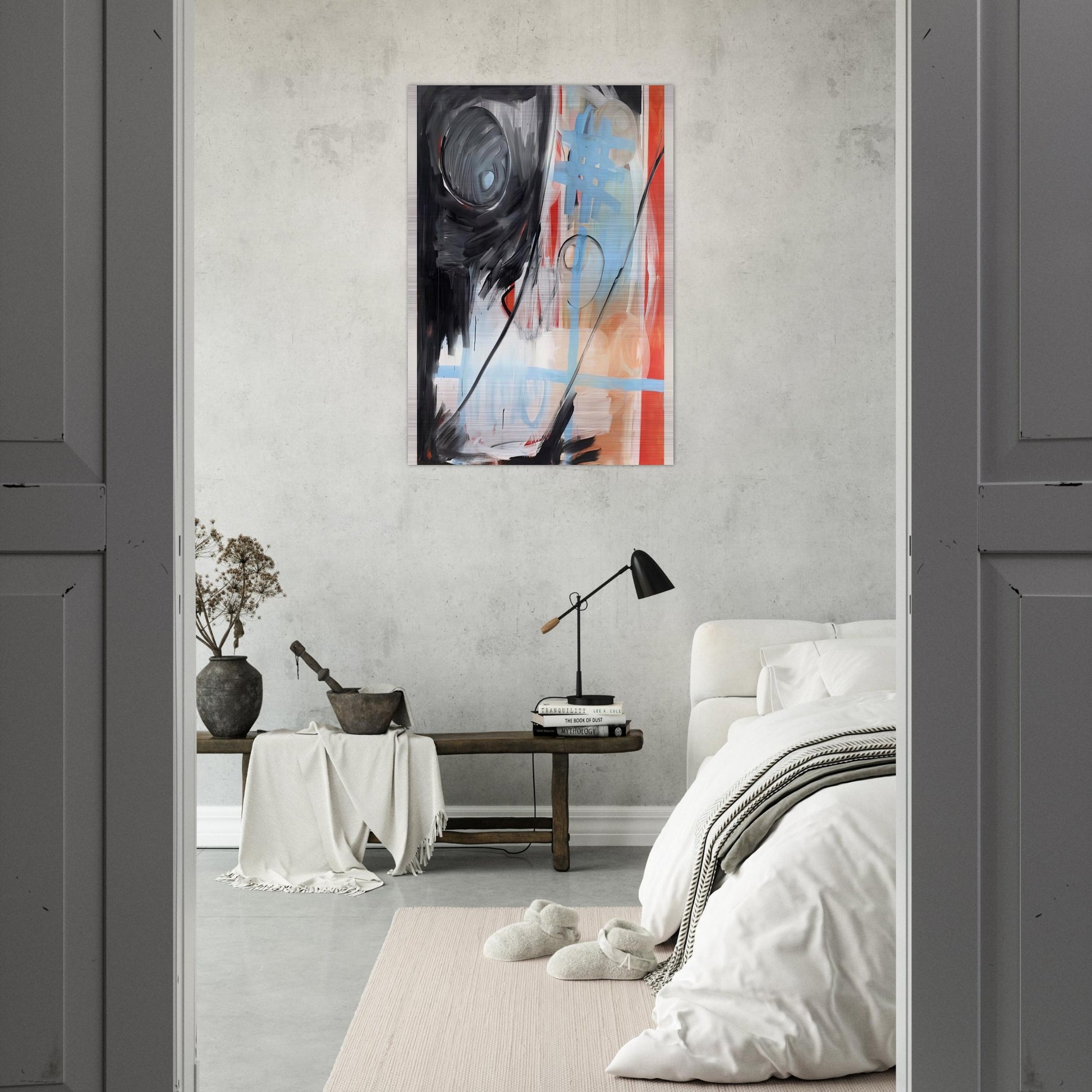 MoM Block Nr. 6 - 1999 - Michel Majerus Brushed Aluminum Print - 70x100 cm / 28x40 inches | Michel Majerus Aluminum Print | Michel Majerus Prints