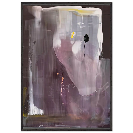 Portrait of Margaretha Trip 1980- - Helen Frankenthaler 70x100 cm / 28x40 inches Framed Art Print – Black Wooden Frame