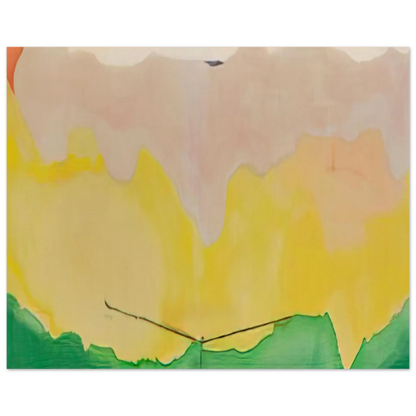 Helen Frankenthaler - Boulevard - 1973 Wall art - 13x18 cm / 5x7 Inches - Premium Wooden Framed Poster With Fine Art Paper - Wood frame