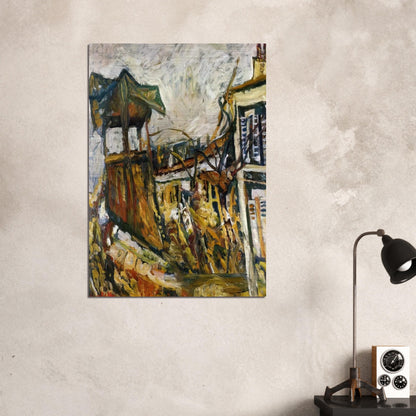 PARISIAN SUBURB - Chaim Soutine Brushed Aluminum Print - 70x100 cm / 28x40 inches | Chaim Soutine Aluminum Print | Chaim Soutine Prints